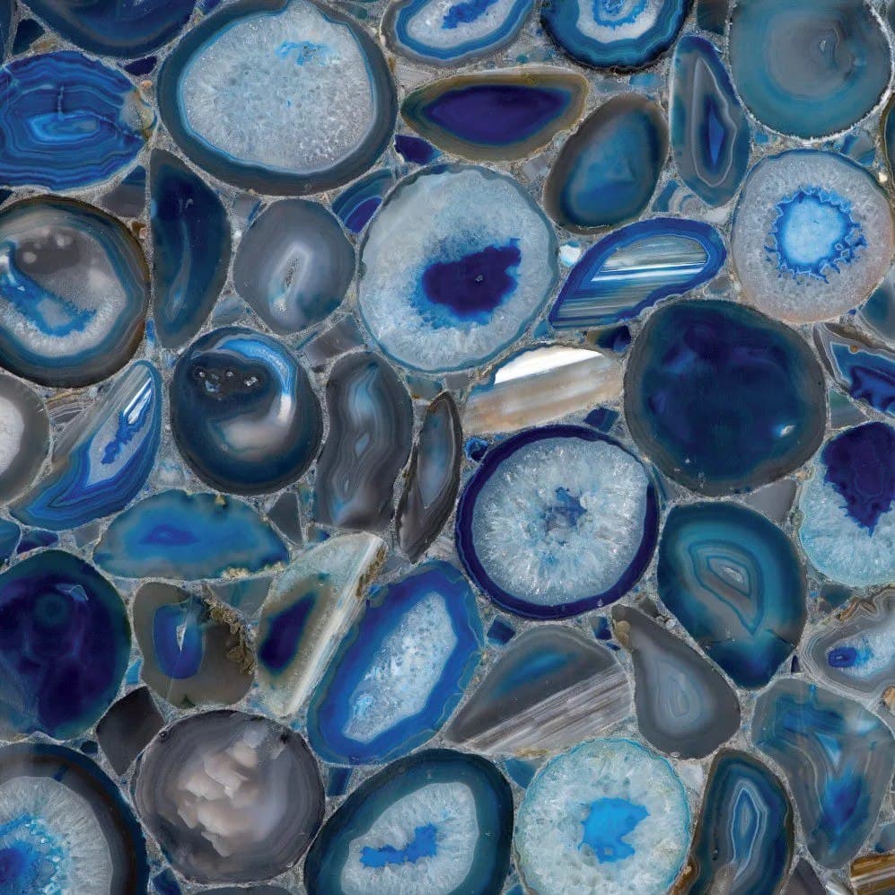 Superficie de Blue Agate